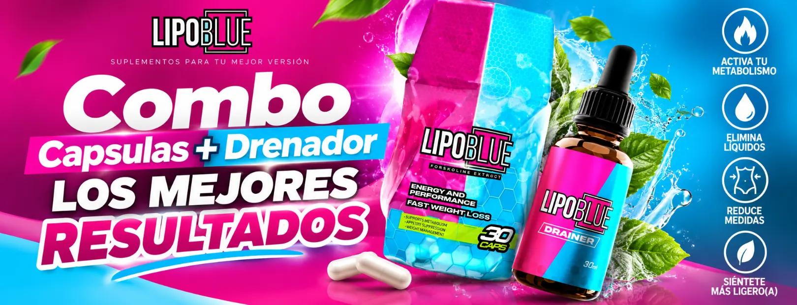 Combo Lipoblue + Drenador