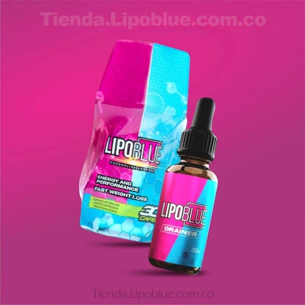 Combo Lipoblue Capsulas +  Drenador Lipoblue en Gotas